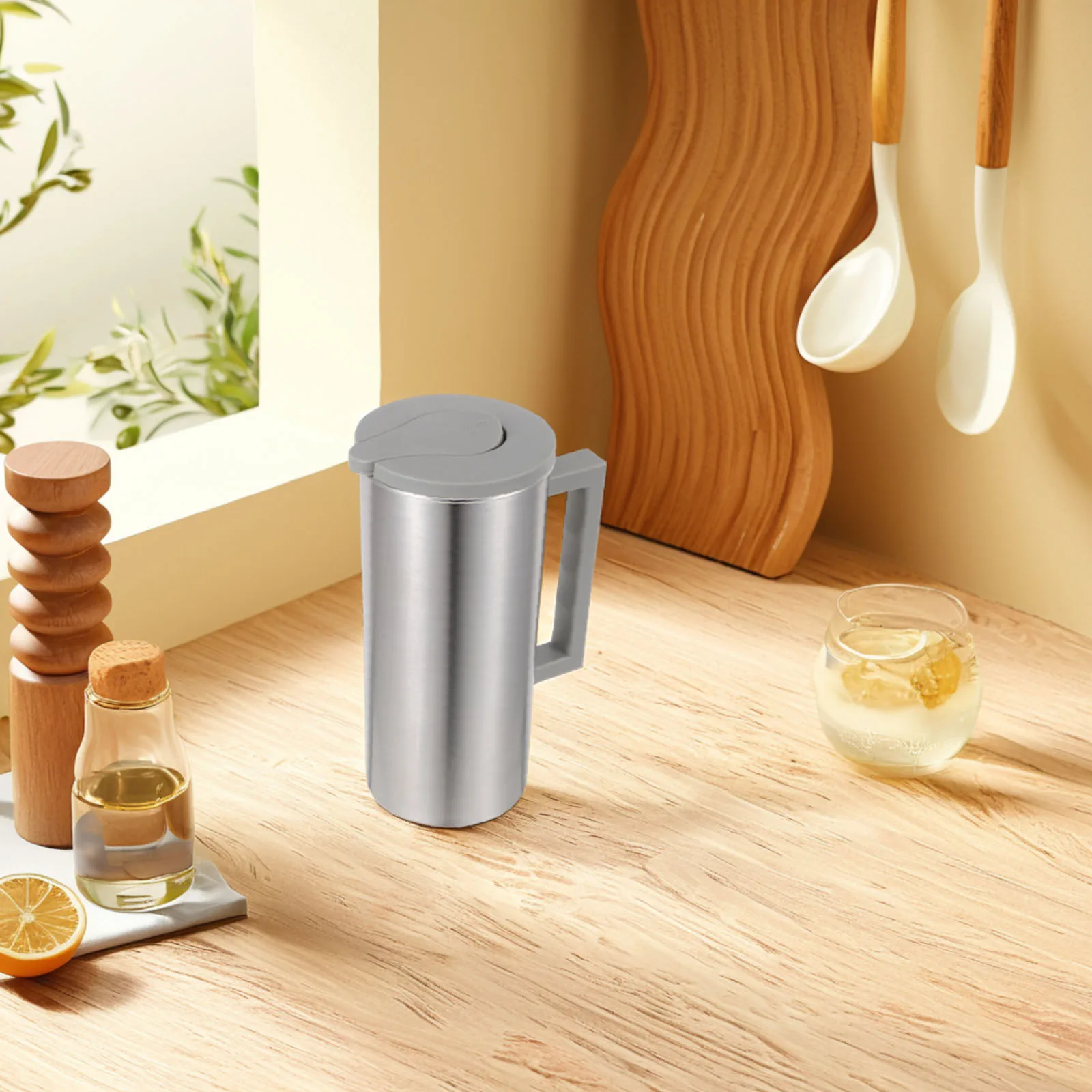 Stainless Steel Cold Water Jug Ice Tea Drink Pitcher Coffee Kettle Stovetop High Capacity Iced Cooking Oil Dispenser Bottle
Stainless Steel Cold Water Jug Ice Tea Drink Pitcher Coffee Kettle Stovetop High Capacity Iced Cooking Oil Dispenser Bottle