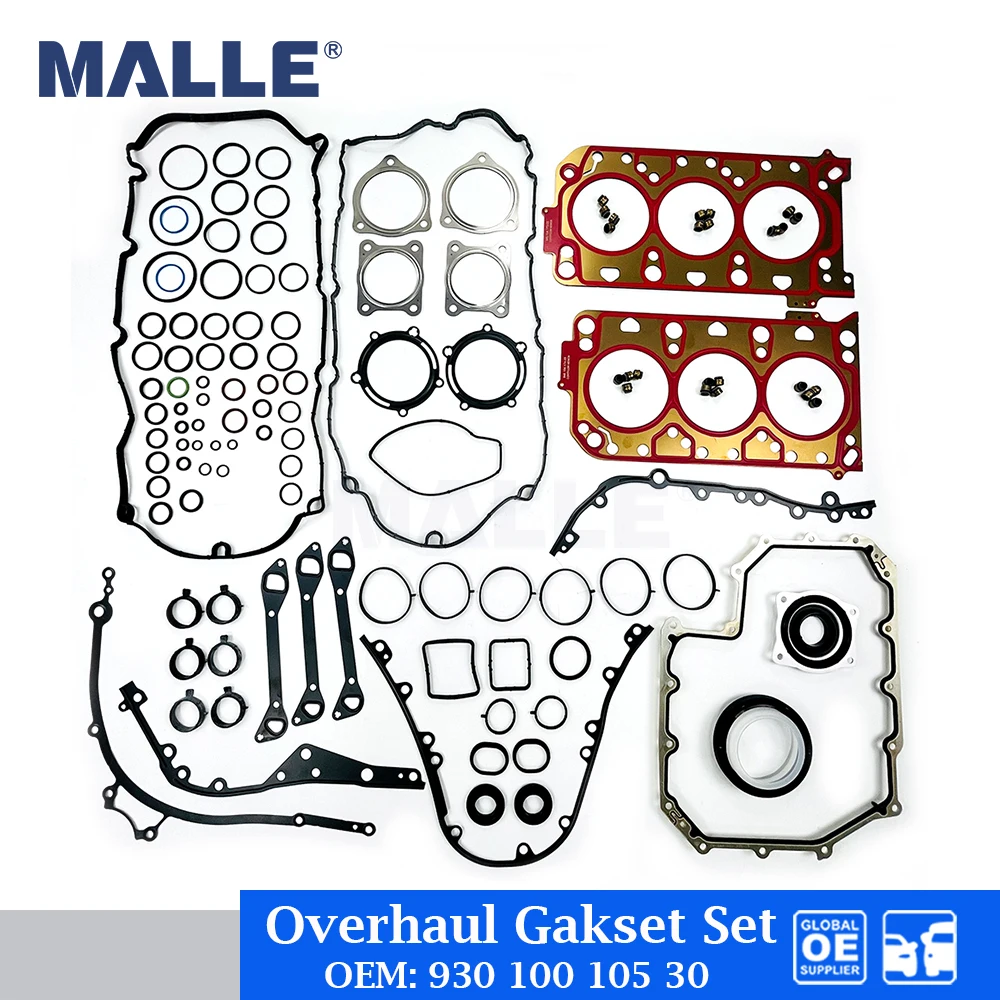 Engine Overhaul Gasket Kit For Porsche Panamera 3.0T Full Cylinder Head Gasket Set Car Accessories OE 930 100 105 30 93010010530
Engine Overhaul Gasket Kit For Porsche Panamera 3.0T Full Cylinder Head Gasket Set Car Accessories OE 930 100 105 30 93010010530