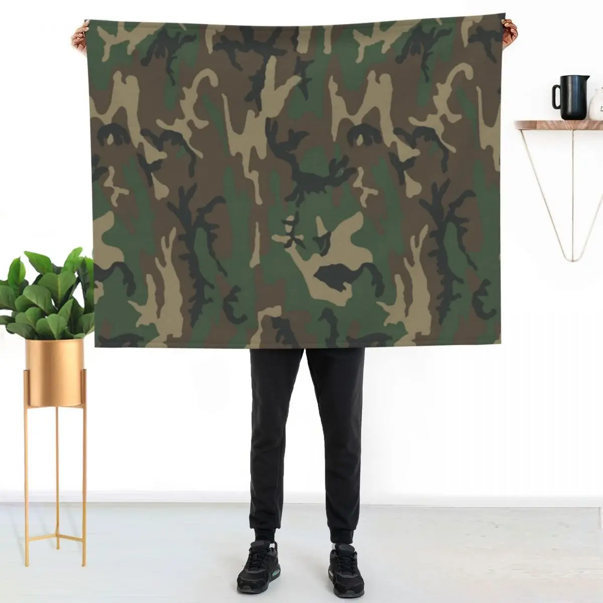 Woodland Camo (Brown) Throw Blanket Warm Accent Blanket for Living Room Decoration
Woodland Camo (Brown) Throw Blanket Warm Accent Blanket for Living Room Decoration