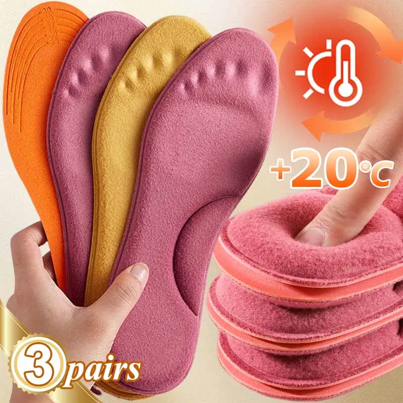 1-3pairs Self-heated Insoles for Men Women Winter Warm Soft Sports Shoes Pads Feet Massage Thermal Thicken Foam Shoe Accessories
1-3pairs Self-heated Insoles for Men Women Winter Warm Soft Sports Shoes Pads Feet Massage Thermal Thicken Foam Shoe Accessories