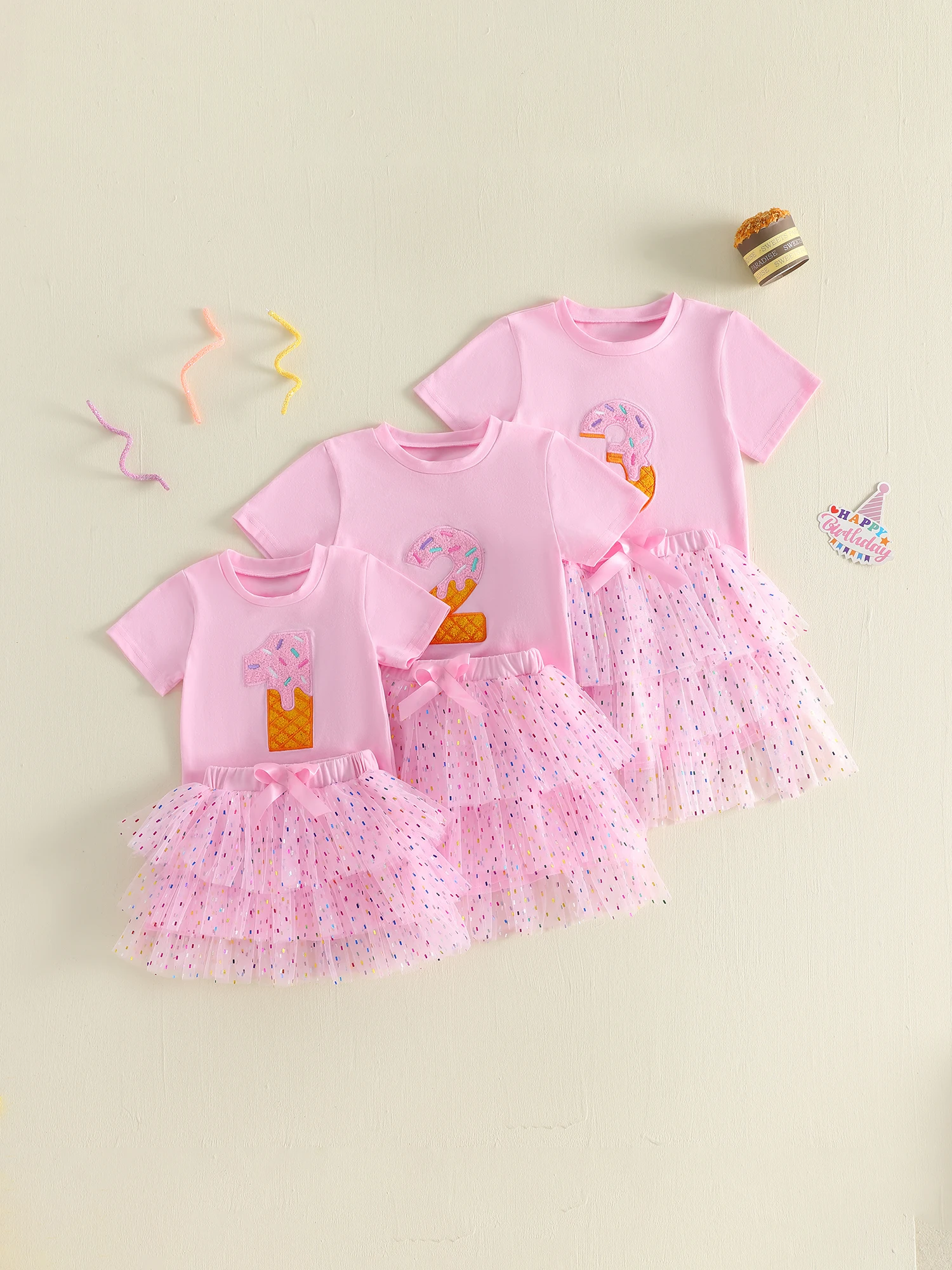 Adorable Toddler Girl Birthday Outfit with Sparkly Number Print Top and Tulle Tutu Skirt Set for Special Occasions
Adorable Toddler Girl Birthday Outfit with Sparkly Number Print Top and Tulle Tutu Skirt Set for Special Occasions
