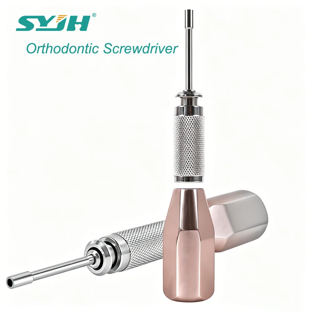 SYJH Dental Mini Screws Micro Screw Driver Matching Device For Orthodontic Self Drilling Screw Wrench Dentistry Equipment Tools
SYJH Dental Mini Screws Micro Screw Driver Matching Device For Orthodontic Self Drilling Screw Wrench Dentistry Equipment Tools