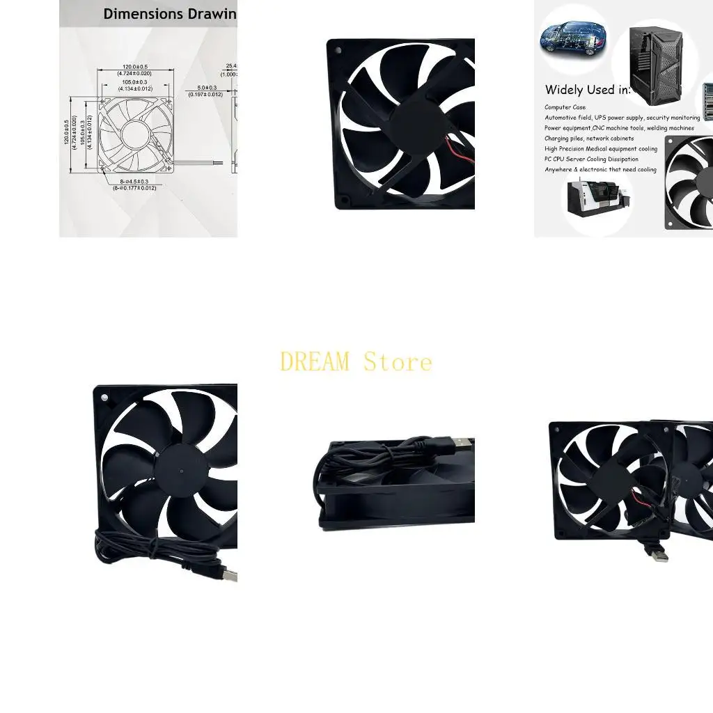 DC5V 0.25A Cooling Fan 120x120x25mm 2 Ball Bearing PWM 2200RPM for CPU Server best sale
DC5V 0.25A Cooling Fan 120x120x25mm 2 Ball Bearing PWM 2200RPM for CPU Server best sale