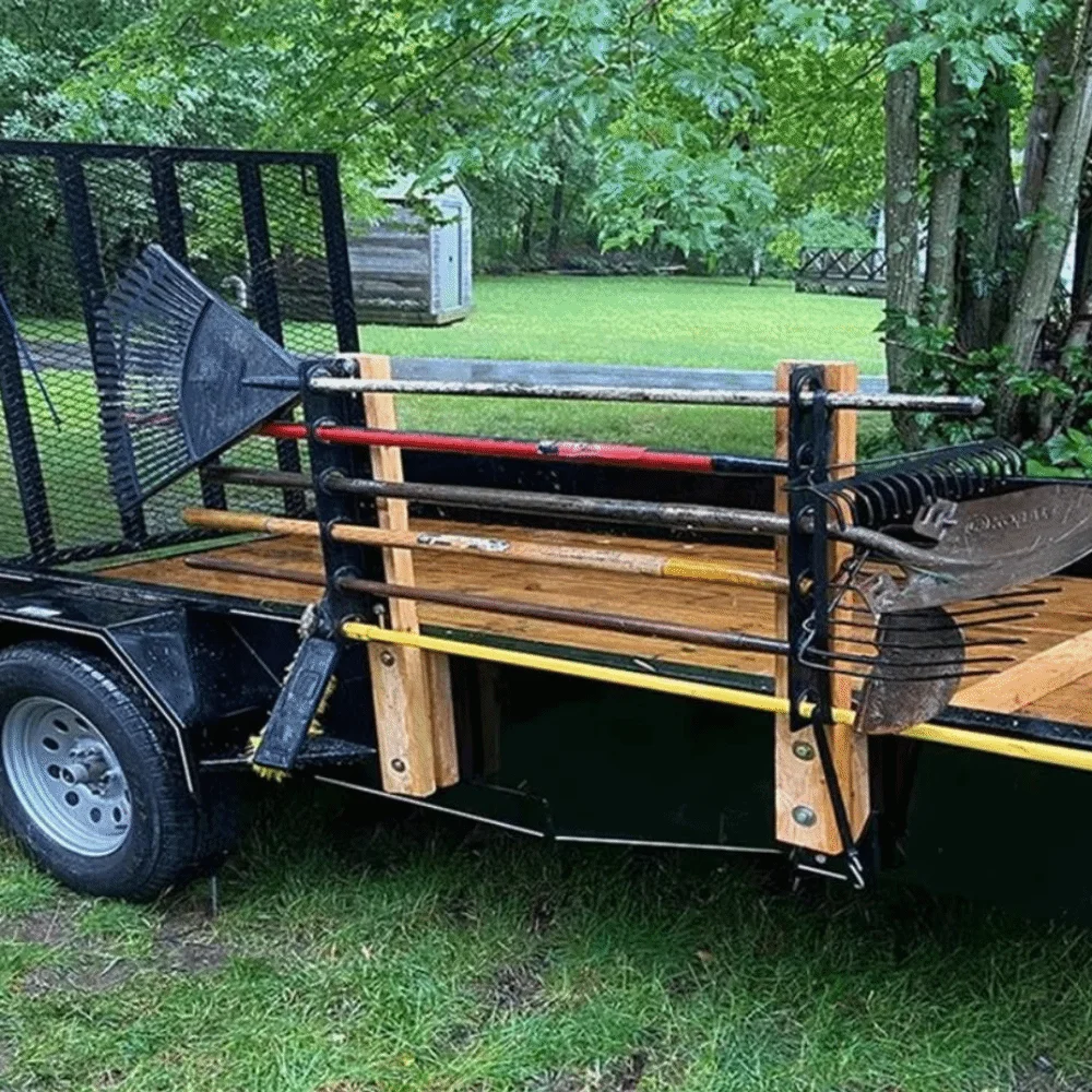 Прочная стойка для строительных инструментов. Простая установка. Простая в использовании стойка для пейзажных грузовиков. Конструкция с 6 отверстиями. Прочная стойка для лопаты. Открытый прицеп.
Прочная стойка для строительных инструментов. Простая установка. Простая в использовании стойка для пейзажных грузовиков. Конструкция с 6 отверстиями. Прочная стойка для лопаты. Открытый прицеп.