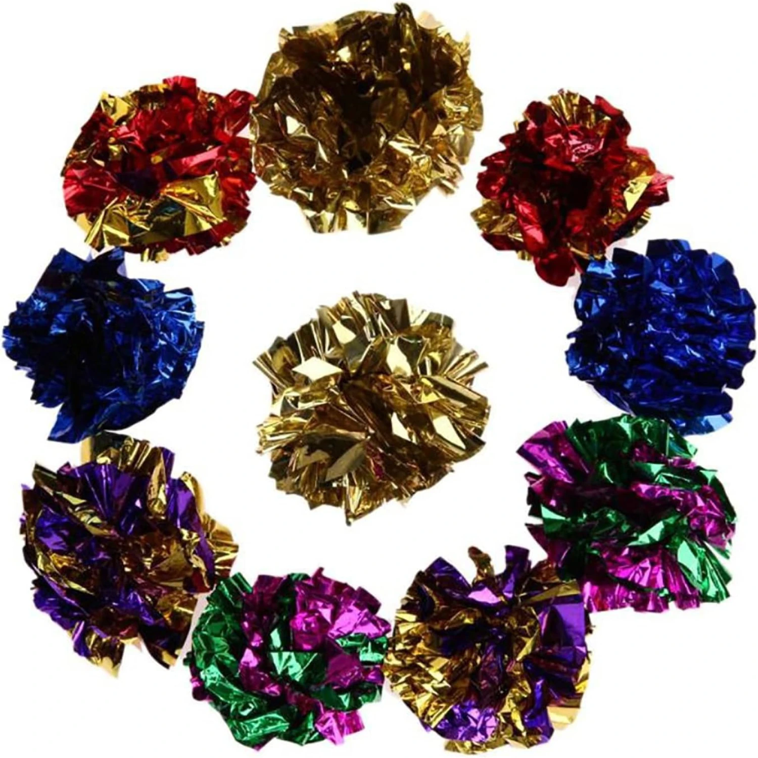 Provides Engaging Stimulating Experience - High-Quality Premium Colorful Crinkle Balls for Interactive Playtime - Durable Chew T
Provides Engaging Stimulating Experience - High-Quality Premium Colorful Crinkle Balls for Interactive Playtime - Durable Chew T