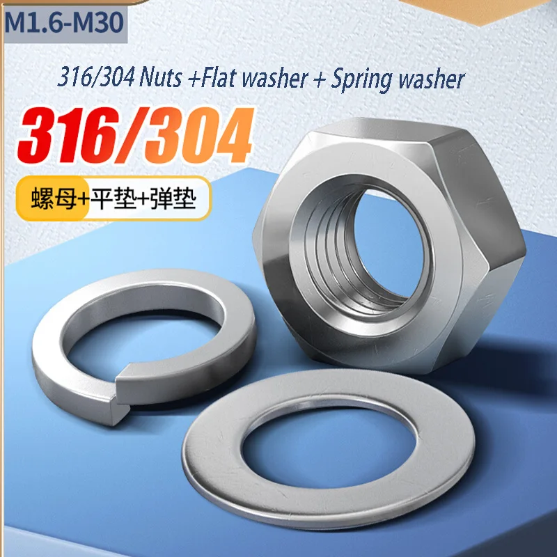 304/316 Stainless Steel Spring Gasket Screw Gasket Ring 201 Heavy Duty Spring Elastic Gasket Thickened Metal Round Set meal
304/316 Stainless Steel Spring Gasket Screw Gasket Ring 201 Heavy Duty Spring Elastic Gasket Thickened Metal Round Set meal