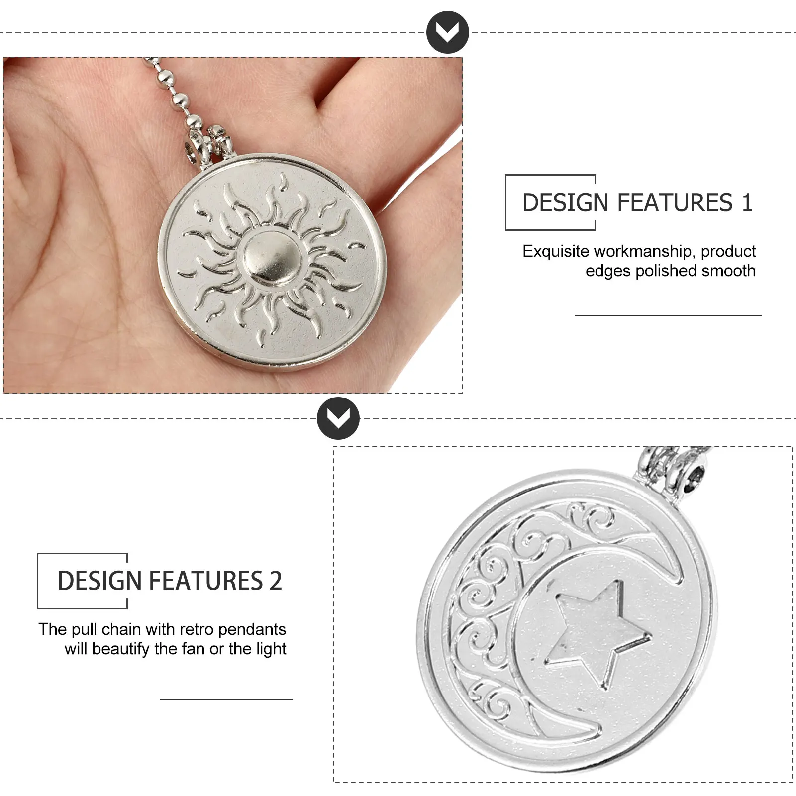 Ceiling Fan Chain Delicate Light Pendants Pull Silver Zinc Alloy Chains for Lights
Ceiling Fan Chain Delicate Light Pendants Pull Silver Zinc Alloy Chains for Lights