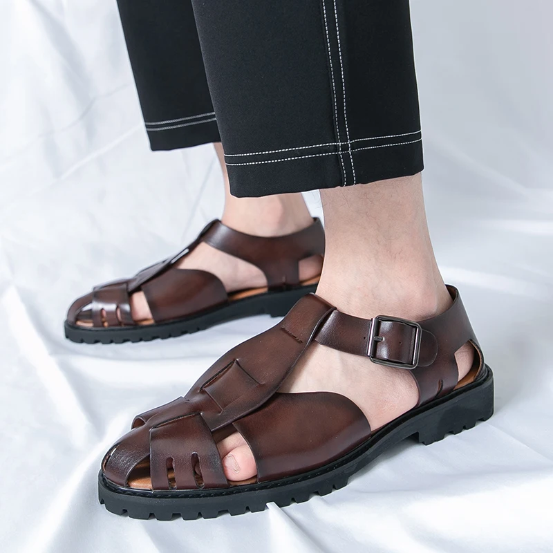 Casual Business Sandals Trendy men's classic styles Dress up party and daily work Fashion street walking shoes 38-46 New
Casual Business Sandals Trendy men's classic styles Dress up party and daily work Fashion street walking shoes 38-46 New