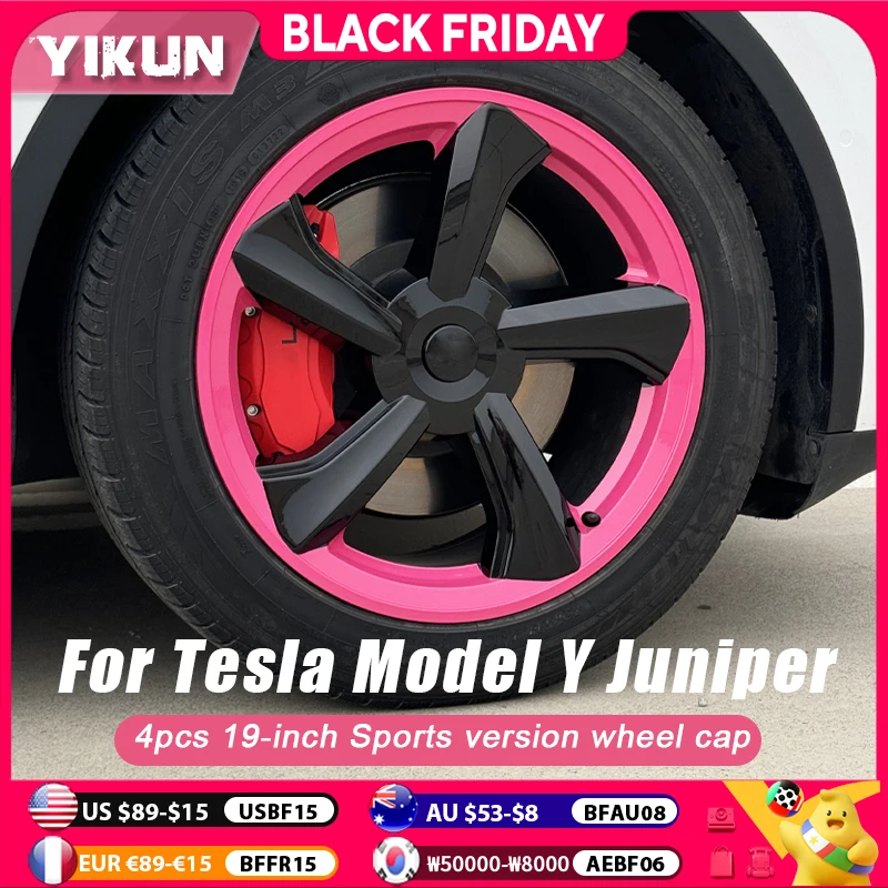 4PCS Hub Cap for Tesla Model Y Juniper 2025 Wheel Cap 19 Inch Replacement Automobile Hubcap Full Rim Car Accessories Wheel Cover
4PCS Hub Cap for Tesla Model Y Juniper 2025 Wheel Cap 19 Inch Replacement Automobile Hubcap Full Rim Car Accessories Wheel Cover