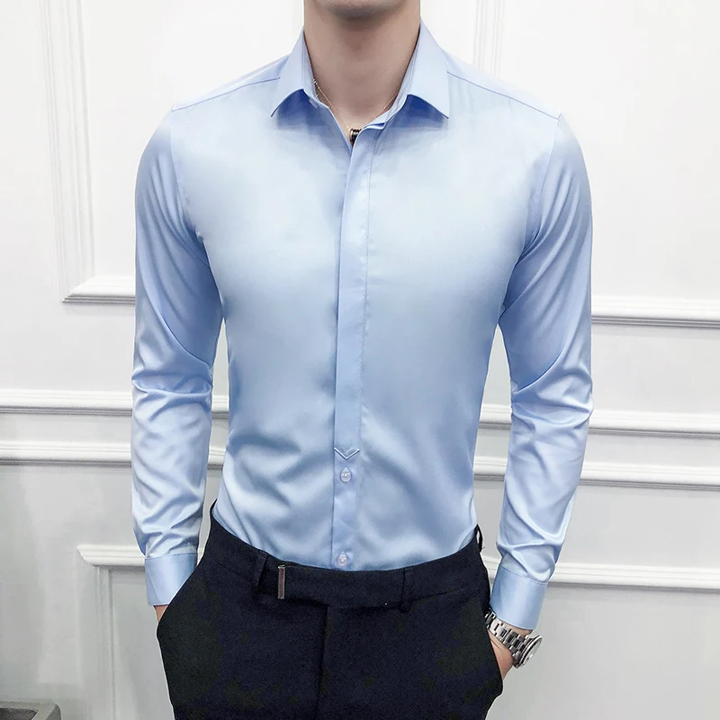 2025 New Men's Business Casual Wedding British Style Solid Color Classic Solid Color Fashion Casual Shirt M-5XL
2025 New Men's Business Casual Wedding British Style Solid Color Classic Solid Color Fashion Casual Shirt M-5XL