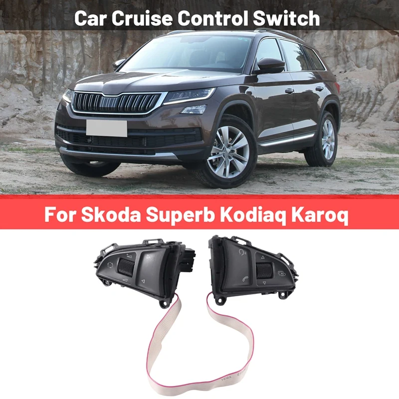 3VD919719 Car Multi-Function Steering Wheel Buttons Cruise Control Switch For Skoda Superb Kodiaq Karoq
3VD919719 Car Multi-Function Steering Wheel Buttons Cruise Control Switch For Skoda Superb Kodiaq Karoq