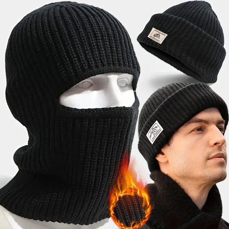 2In1 Mask Beanies Hat Men Winter Balaclava Hats Knitted Hats Fashion Full Face Ski Bonnet Tactical Cycling Earmuffs Cap Knitted
2In1 Mask Beanies Hat Men Winter Balaclava Hats Knitted Hats Fashion Full Face Ski Bonnet Tactical Cycling Earmuffs Cap Knitted