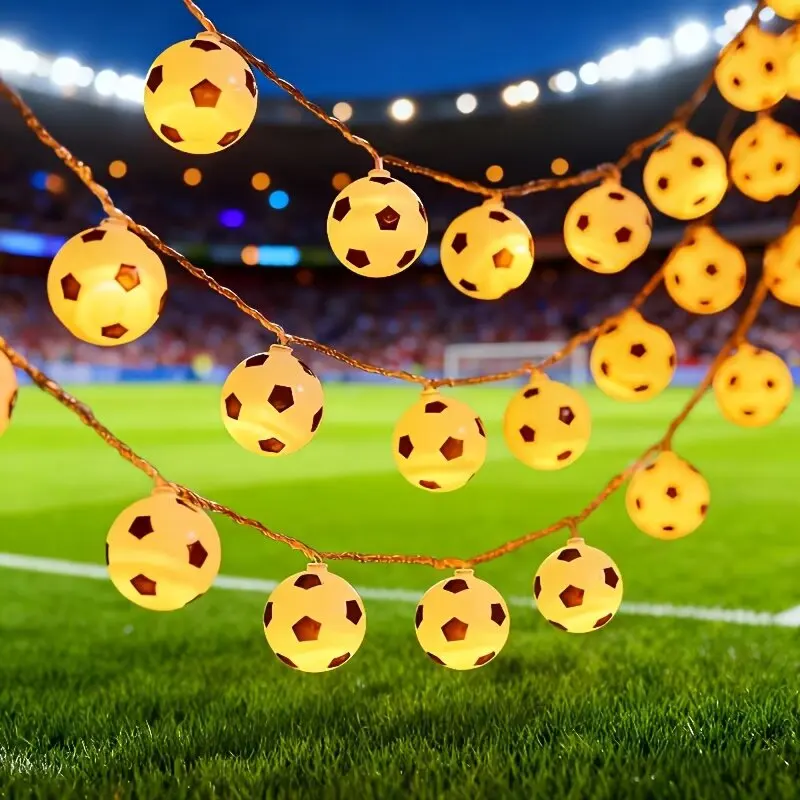 1PC Battery Powered Football Light Strings, Suitable for Sports Fans With Party Decorations
1PC Battery Powered Football Light Strings, Suitable for Sports Fans With Party Decorations