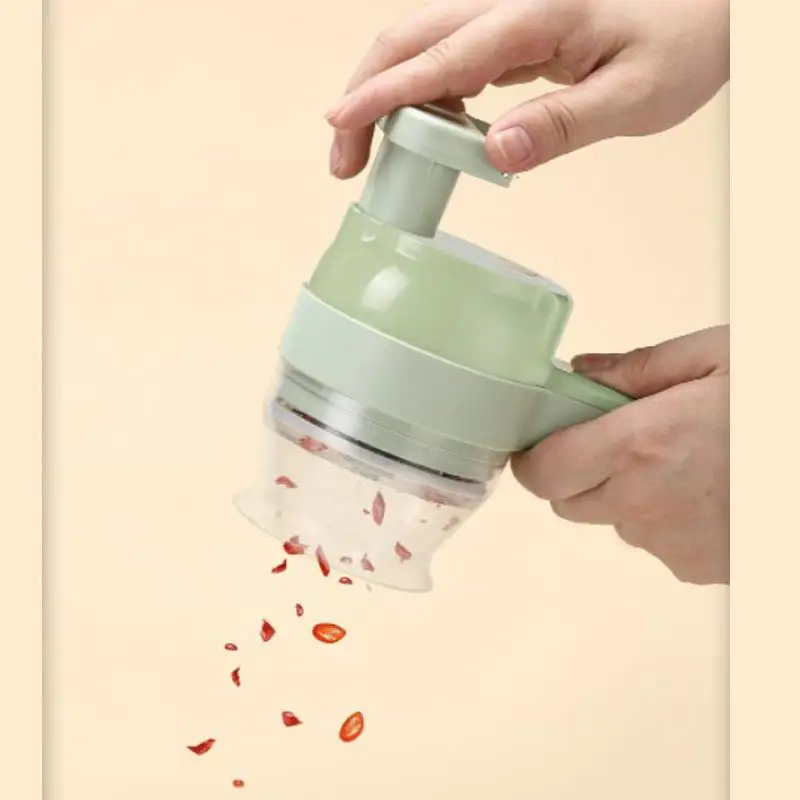 Wirel Handheld Kitchen Multi-Function Chopper Garlic inder Slicer Tool Four-In-One Cooking Appliance Gaet
Wirel Handheld Kitchen Multi-Function Chopper Garlic inder Slicer Tool Four-In-One Cooking Appliance Gaet