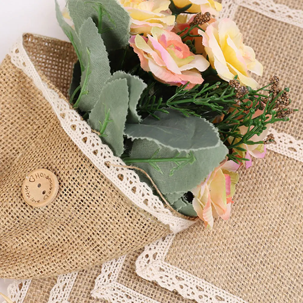5Pcs Jute Placemat Burlap Table Mat Lace Edge Coaster Pad Waterproof Backing for Dining Room Kitchen Decoration
5Pcs Jute Placemat Burlap Table Mat Lace Edge Coaster Pad Waterproof Backing for Dining Room Kitchen Decoration