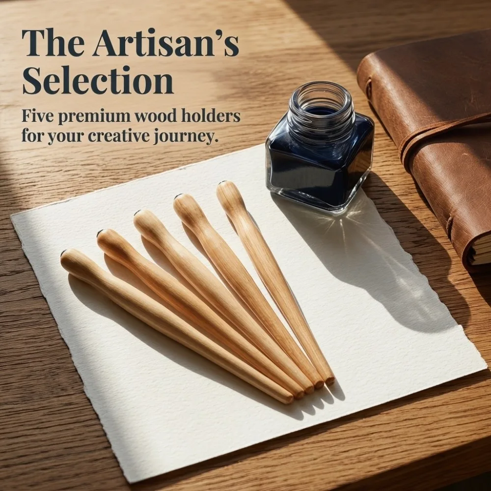 5PCS Original wood tone Log Color Dip Pen Holders Universal compatible interface Free assembly match Comic Dip Pen Accessories
5PCS Original wood tone Log Color Dip Pen Holders Universal compatible interface Free assembly match Comic Dip Pen Accessories