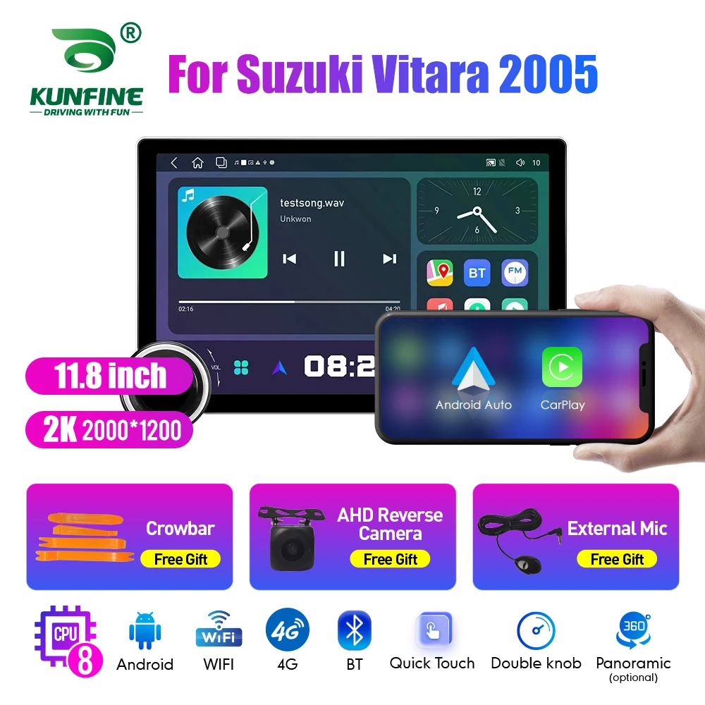 11.8 Inch 2K Double Knobs 2 Din Car Radio For Honda Vitara 2005 Car Radio DVD Multimedia Video Player Android Auto Carplay
11.8 Inch 2K Double Knobs 2 Din Car Radio For Honda Vitara 2005 Car Radio DVD Multimedia Video Player Android Auto Carplay