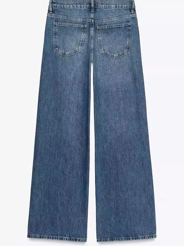 Low Waist Waed Casual Loose Versatile Wide Leg Jeans Early Autumn American Retro Faion Ladies Denim Pants Casual Sle
Low Waist Waed Casual Loose Versatile Wide Leg Jeans Early Autumn American Retro Faion Ladies Denim Pants Casual Sle