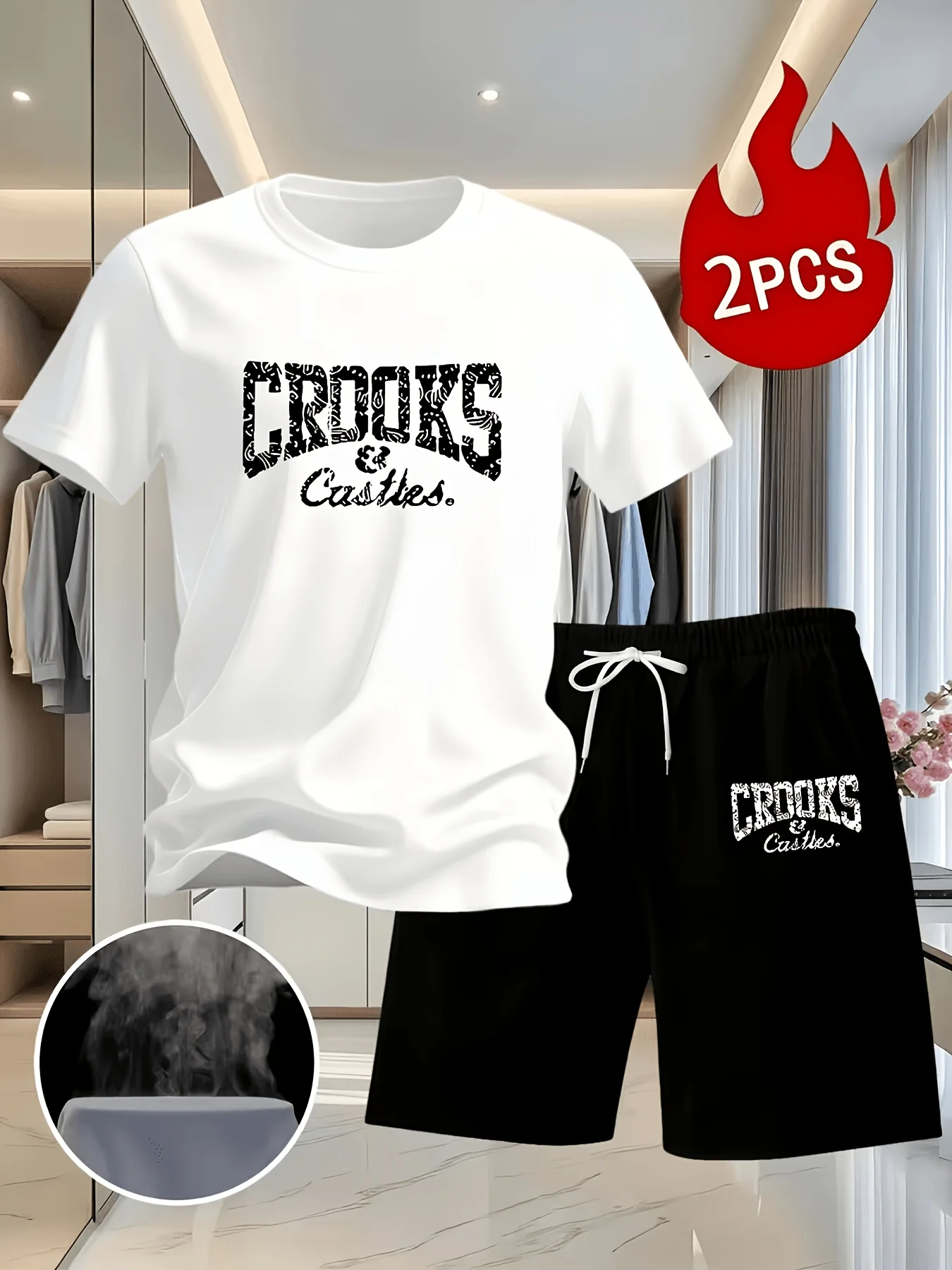 Men's 2026 Summer New Fashion Men's Set Castles Printed Summer T-shirt Paired with Fashionable Men's Shorts for A Casual Look
Men's 2026 Summer New Fashion Men's Set Castles Printed Summer T-shirt Paired with Fashionable Men's Shorts for A Casual Look