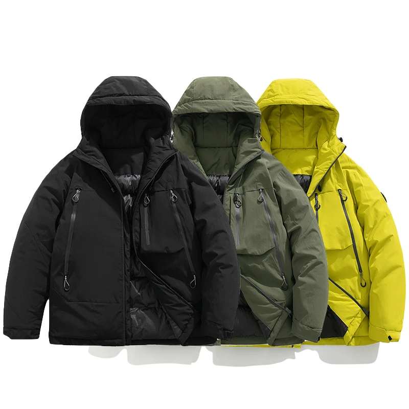 New Winter Men's Hooded Parkas Coat Thick Warm Padded Jacket Waterproof/Windproof Unisex Style Hooded Windbreaker Thermal Coat
New Winter Men's Hooded Parkas Coat Thick Warm Padded Jacket Waterproof/Windproof Unisex Style Hooded Windbreaker Thermal Coat