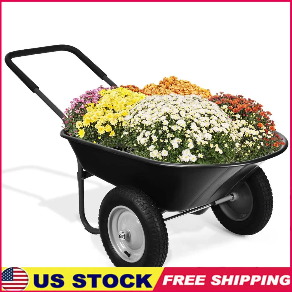 Garden Cart 330 lbs Capacity Double-Ply Tires Heavy Duty Stable Construction Easy Assembly Fast Transport Soil Yard Cart Bounce
Garden Cart 330 lbs Capacity Double-Ply Tires Heavy Duty Stable Construction Easy Assembly Fast Transport Soil Yard Cart Bounce