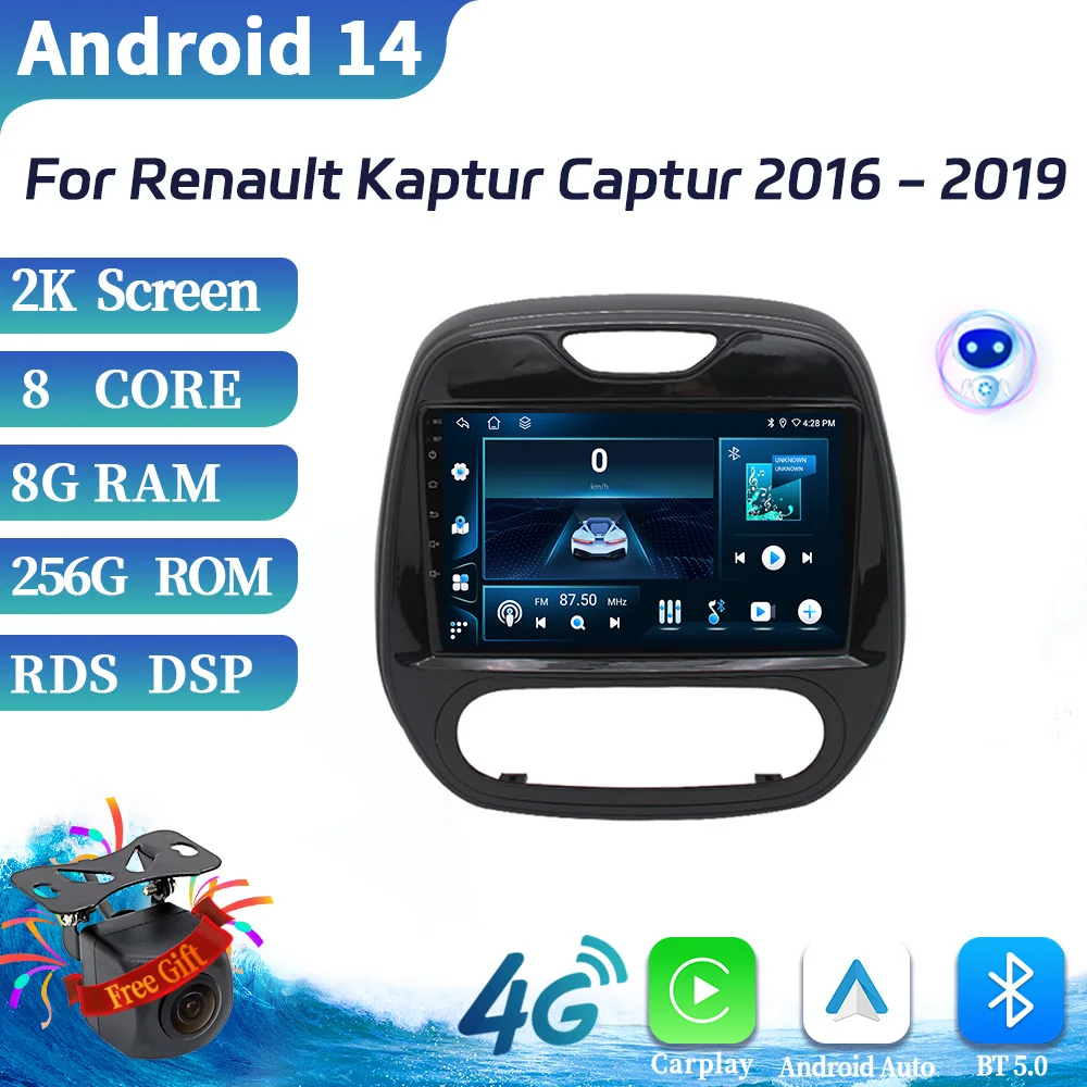 For Renault Kaptur Captur 2016-2019 Android14 Car Radio Multimedia Navigation Wireless Carplay WIFI Stereo System Touch Screen
For Renault Kaptur Captur 2016-2019 Android14 Car Radio Multimedia Navigation Wireless Carplay WIFI Stereo System Touch Screen