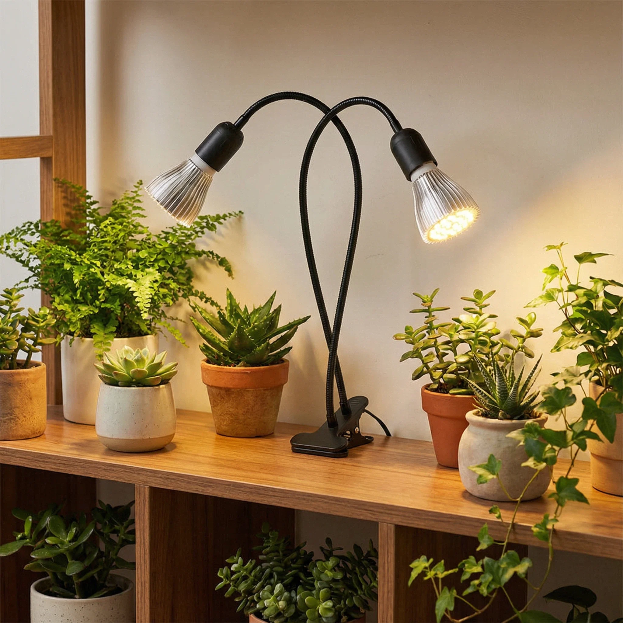 LED Dual Head Plant Light 40*2 Full Spectrum Warm White LEDs Multi-Angle Illumination Independent Switch Ideal for Plant Growth
LED Dual Head Plant Light 40*2 Full Spectrum Warm White LEDs Multi-Angle Illumination Independent Switch Ideal for Plant Growth