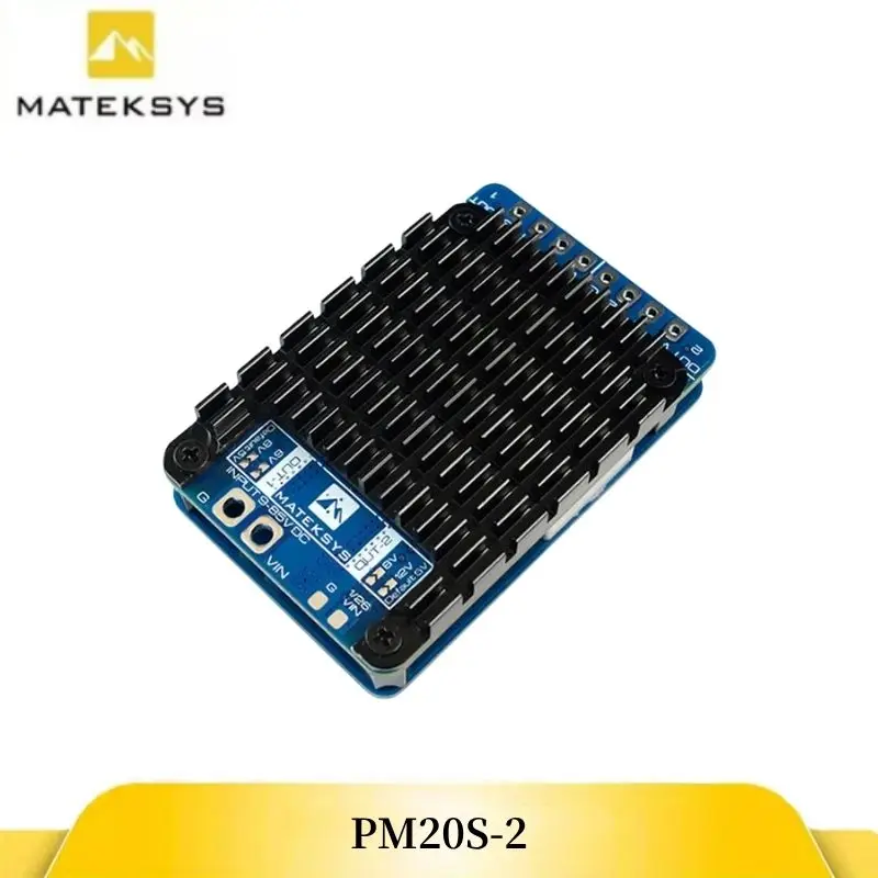 Matek PM20S-2 Power Module, 9-85V Input Dual Step-Down Regulators 5.3-12.2V 15A, 1K:25K Divider for FPV Drone
Matek PM20S-2 Power Module, 9-85V Input Dual Step-Down Regulators 5.3-12.2V 15A, 1K:25K Divider for FPV Drone