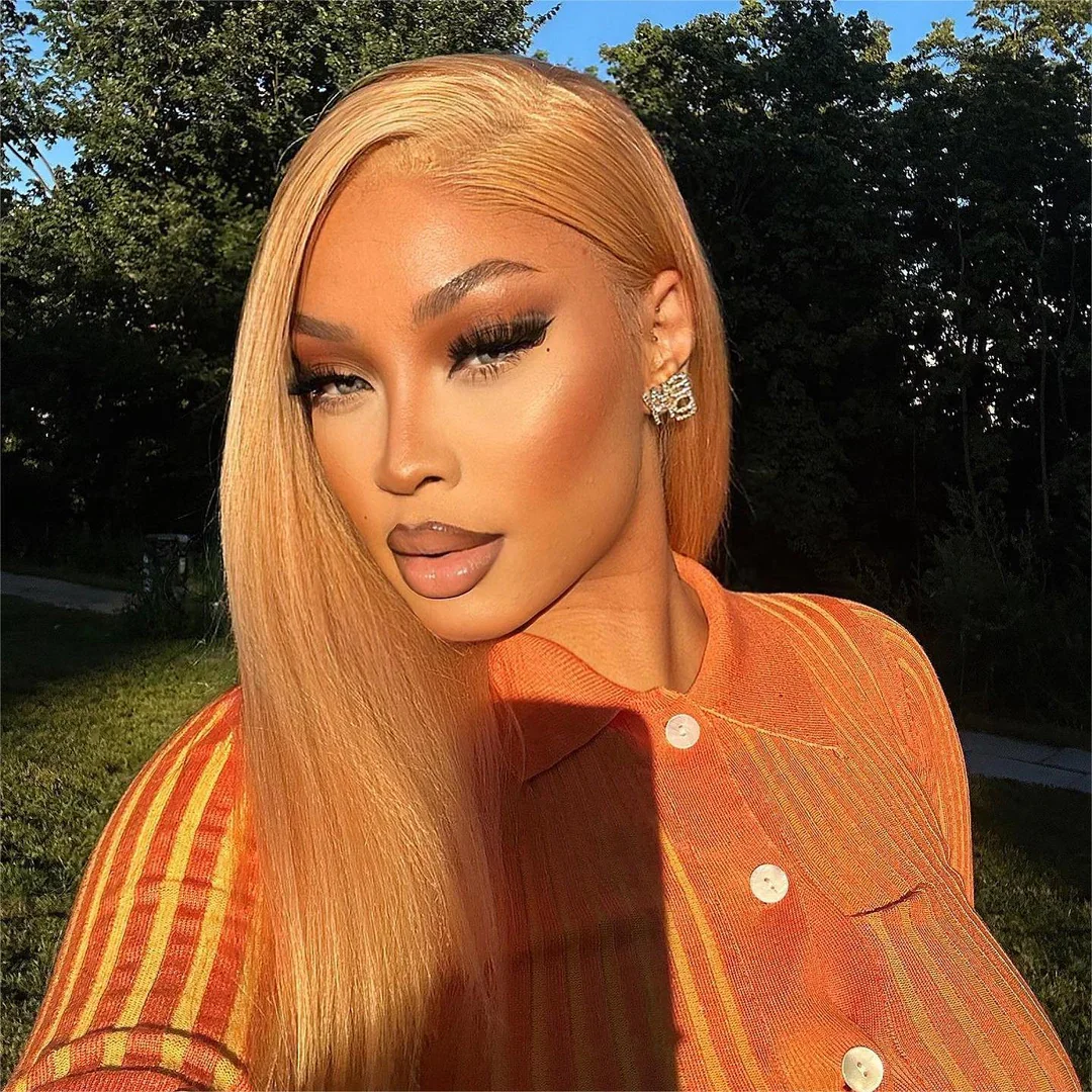 FABA 13x6 HD Honey Blonde Lace Front Wigs Pre Plucked Blonde Straight Wave Wigs with Baby Hair 180% Density For Black Woman
FABA 13x6 HD Honey Blonde Lace Front Wigs Pre Plucked Blonde Straight Wave Wigs with Baby Hair 180% Density For Black Woman