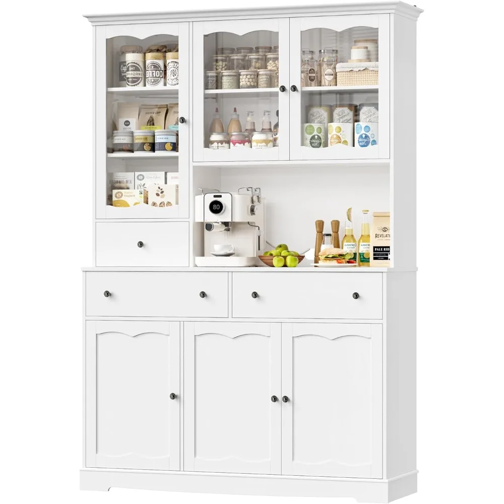 74 Pantry Cabinet with Storage, 49'' W Kitchen Pantry Storage Cabinet with Microwave Stand, Kitchen Hutch Cupboard with Drawers
74 Pantry Cabinet with Storage, 49'' W Kitchen Pantry Storage Cabinet with Microwave Stand, Kitchen Hutch Cupboard with Drawers