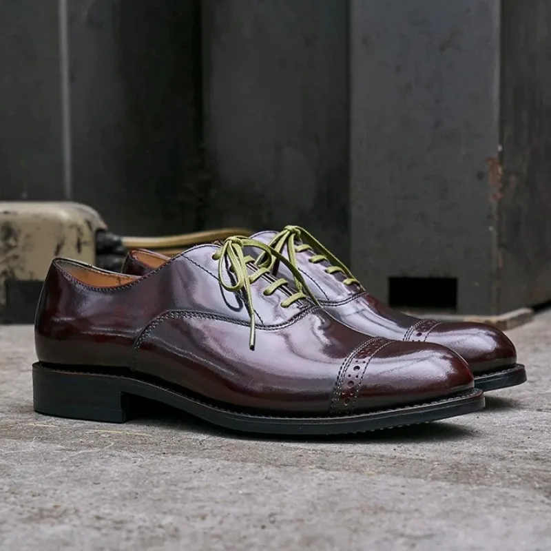 British Cow Leather Hand-Carved Shiny Oxford Shoes Luxury Fashion Wedding Shoes Vintage Premium Men Business Dress Shoes
British Cow Leather Hand-Carved Shiny Oxford Shoes Luxury Fashion Wedding Shoes Vintage Premium Men Business Dress Shoes