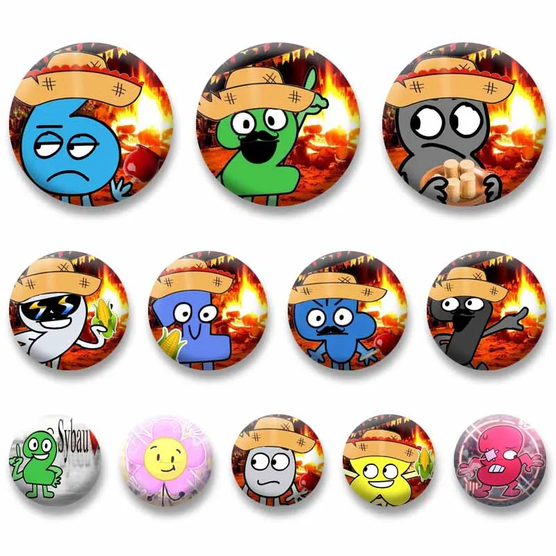 Funny Anime Game BFDI Character Badges Cartoon Role One Two Three Four Lapel Pins Round Nap-in Brooch Backpack Shoes Hat Jewelry
Funny Anime Game BFDI Character Badges Cartoon Role One Two Three Four Lapel Pins Round Nap-in Brooch Backpack Shoes Hat Jewelry