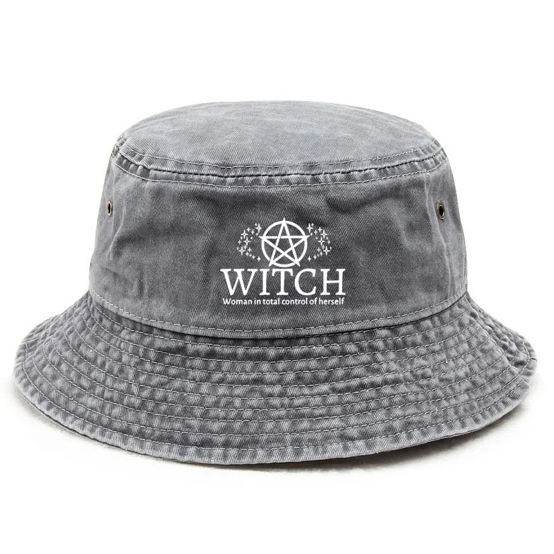 Witch Pentagram Washed Denim Bucket Hat for Men Women Vintage Y2K Sun Hat Streetwear Fisherman Cap
Witch Pentagram Washed Denim Bucket Hat for Men Women Vintage Y2K Sun Hat Streetwear Fisherman Cap
