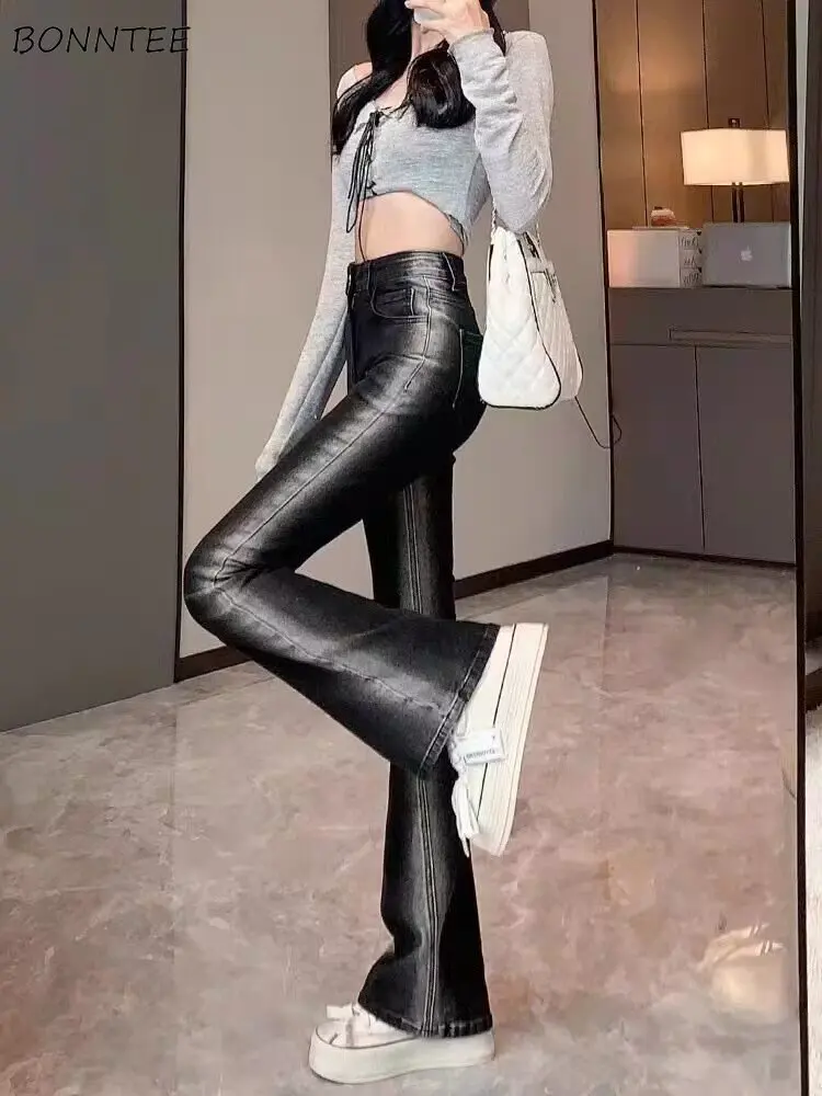 Flare Jeans Women Gradient Color Chic High Waist Streetwear Skinny Fashion Korean Style Casual Washed Spring New All-match Ins
Flare Jeans Women Gradient Color Chic High Waist Streetwear Skinny Fashion Korean Style Casual Washed Spring New All-match Ins