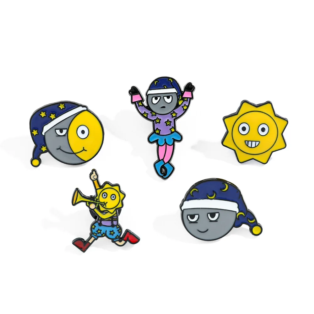 Game Cosplay Sundrop FNAF Enamel Pins Clown Sun Doll Cartoon Cute Brooch Badge for Bag Clothes Fans Gifts 
Game Cosplay Sundrop FNAF Enamel Pins Clown Sun Doll Cartoon Cute Brooch Badge for Bag Clothes Fans Gifts