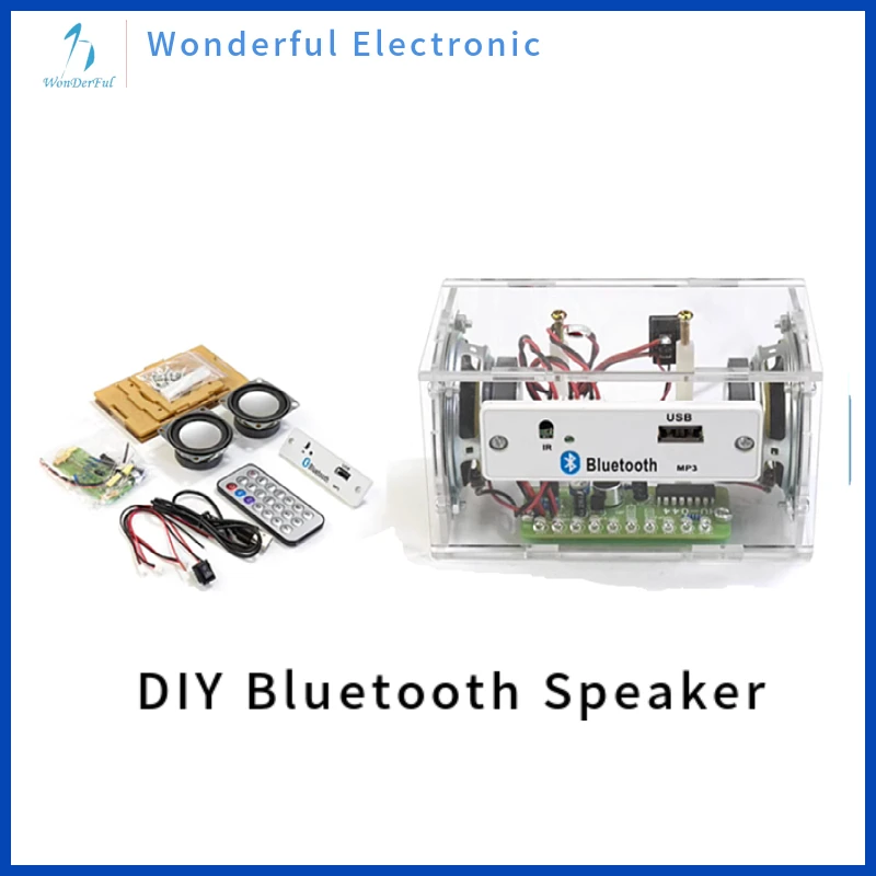 White DIY Electronic Kit Bluetooth Speaker Electronics DIY Soldering Project Kit Teaching Practice Bluetooth Stereo Speaker
White DIY Electronic Kit Bluetooth Speaker Electronics DIY Soldering Project Kit Teaching Practice Bluetooth Stereo Speaker
