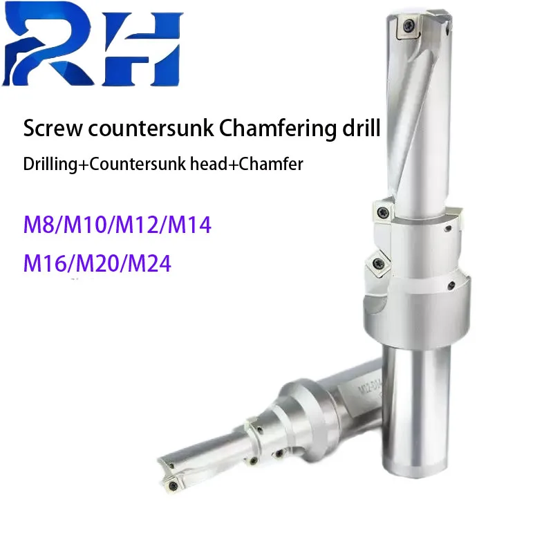 Drill Screw Countersunk Chamfer Drill U-drill Multifunctional Composite Once-Formed Drill M8 m10 M12 M14 M16 M20 M24 Step Drill
Drill Screw Countersunk Chamfer Drill U-drill Multifunctional Composite Once-Formed Drill M8 m10 M12 M14 M16 M20 M24 Step Drill