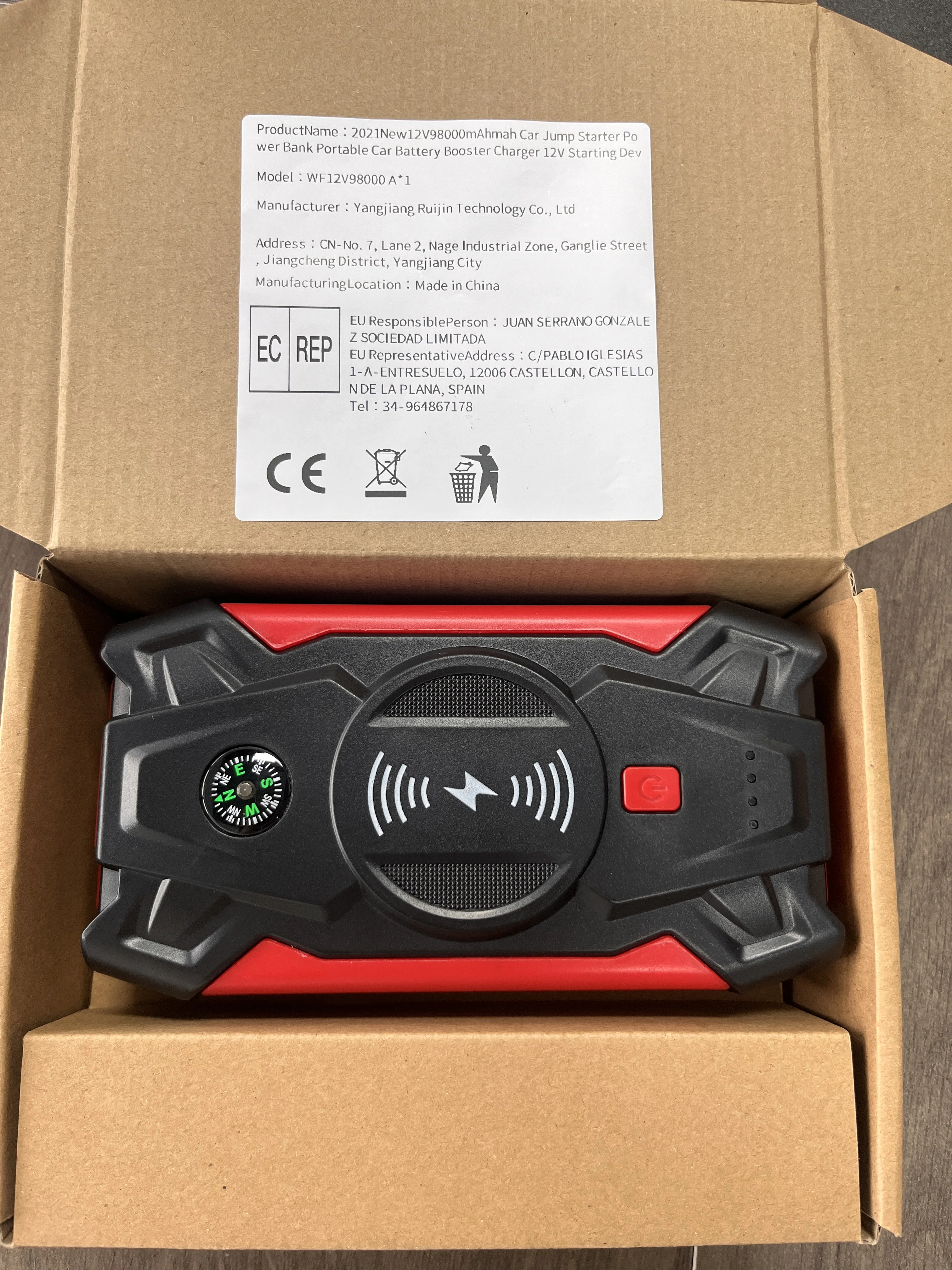 12V99900мАч # Провод стартера, автомобильное зарядное устройство, автомобильная зарядка для автомобильного аккумулятора 12 В, ЖК-дисплей, функция короткого запуска
12V99900мАч # Провод стартера, автомобильное зарядное устройство, автомобильная зарядка для автомобильного аккумулятора 12 В, ЖК-дисплей, функция короткого запуска