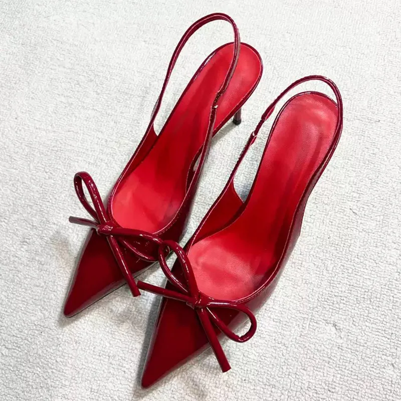 New Wine Red Bowknot Pumps Women Summer Sandals Women Sexy Pointed Toed Stiletto High Heels Dress Shoes Women Sandalias Female
New Wine Red Bowknot Pumps Women Summer Sandals Women Sexy Pointed Toed Stiletto High Heels Dress Shoes Women Sandalias Female