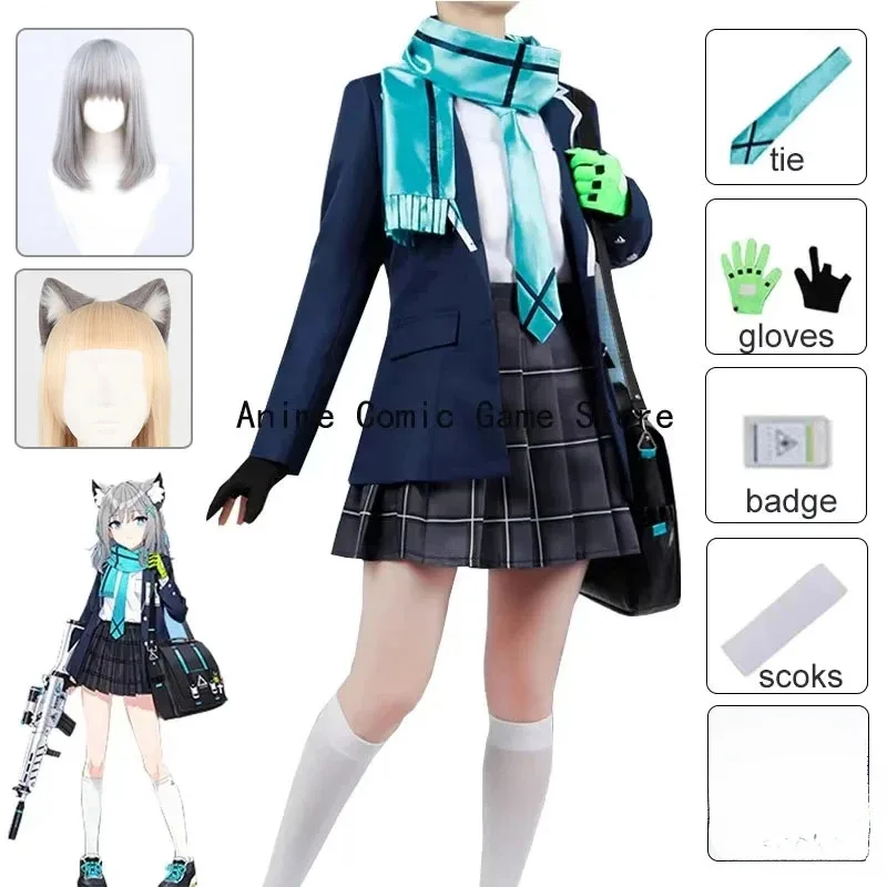 Anime Blue Archive Sunaokami Shiroko Cosplay Costume Wig Hairwear Name Badge School Uniform Halloween Party Outfits for Women
Anime Blue Archive Sunaokami Shiroko Cosplay Costume Wig Hairwear Name Badge School Uniform Halloween Party Outfits for Women