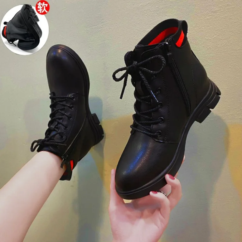 Женские зимние черные ботильоны 2025 года — ботинки челси с боковой молнией, мягкой подошвой и плюшевой флисовой подкладкой
Женские зимние черные ботильоны 2025 года — ботинки челси с боковой молнией, мягкой подошвой и плюшевой флисовой подкладкой