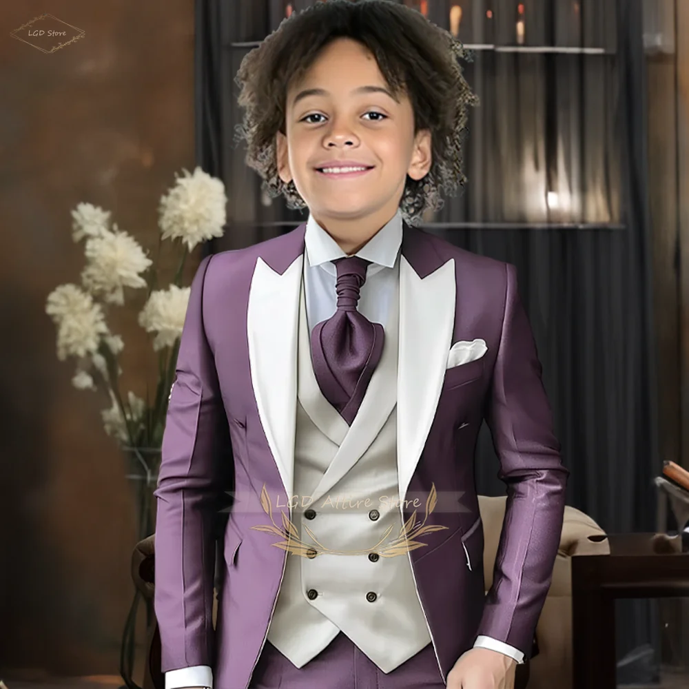 Boys' 3-piece suit, customized groomsman wedding, children's dance party, birthday tailcoat, elegant little gentleman suit
Boys' 3-piece suit, customized groomsman wedding, children's dance party, birthday tailcoat, elegant little gentleman suit