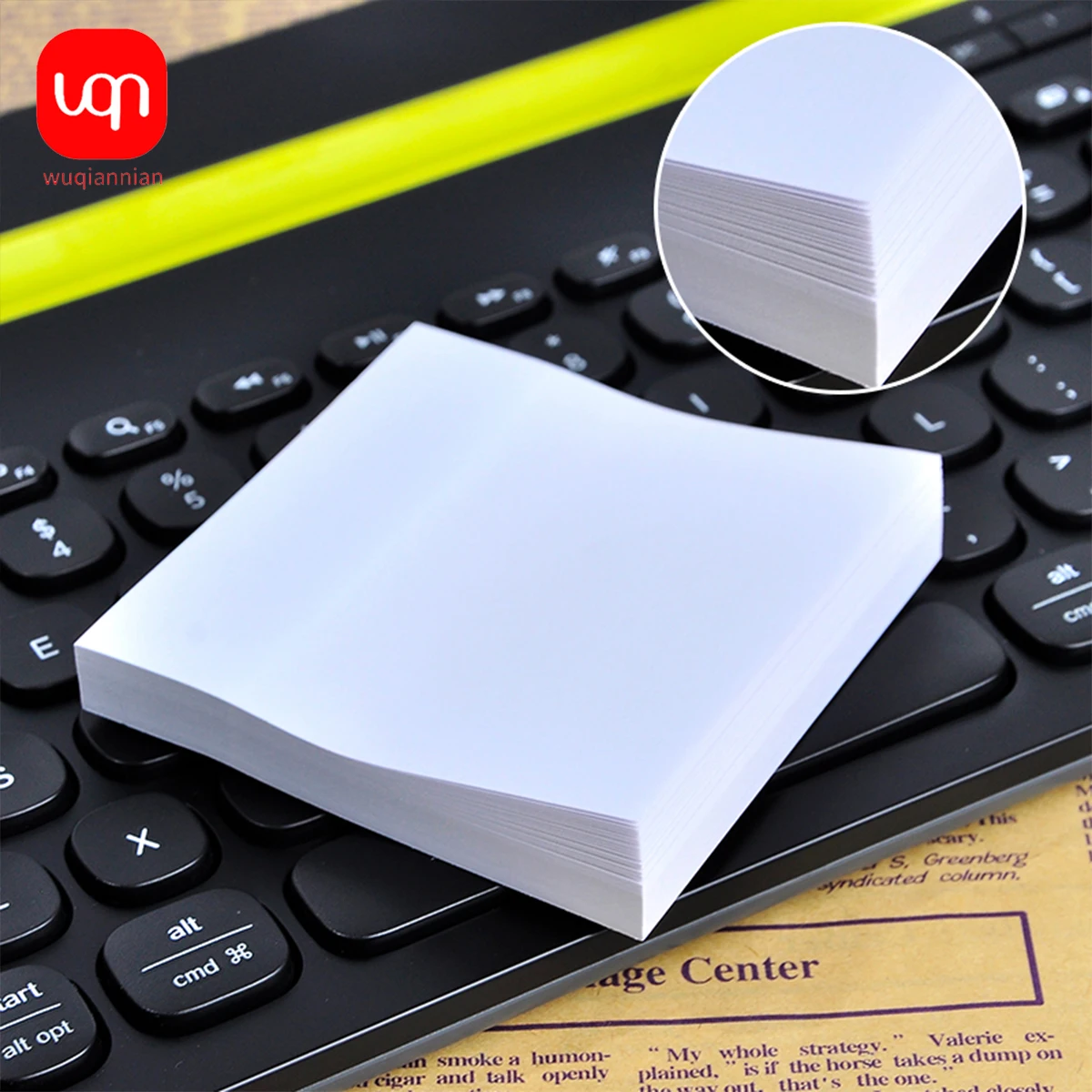 WQN-100/300 White Sticky Notes Pad, Notepad Location, Diary, School Stationery, Office Supplies
WQN-100/300 White Sticky Notes Pad, Notepad Location, Diary, School Stationery, Office Supplies