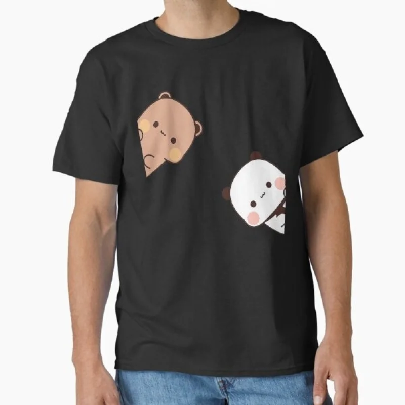 Hi Peekaboo Bubu And Dudu Gift t shirt kawaii Panda Bear Cartoon Graphic tee Cute Y2K Clothes 100% cotton All size Tee
Hi Peekaboo Bubu And Dudu Gift t shirt kawaii Panda Bear Cartoon Graphic tee Cute Y2K Clothes 100% cotton All size Tee