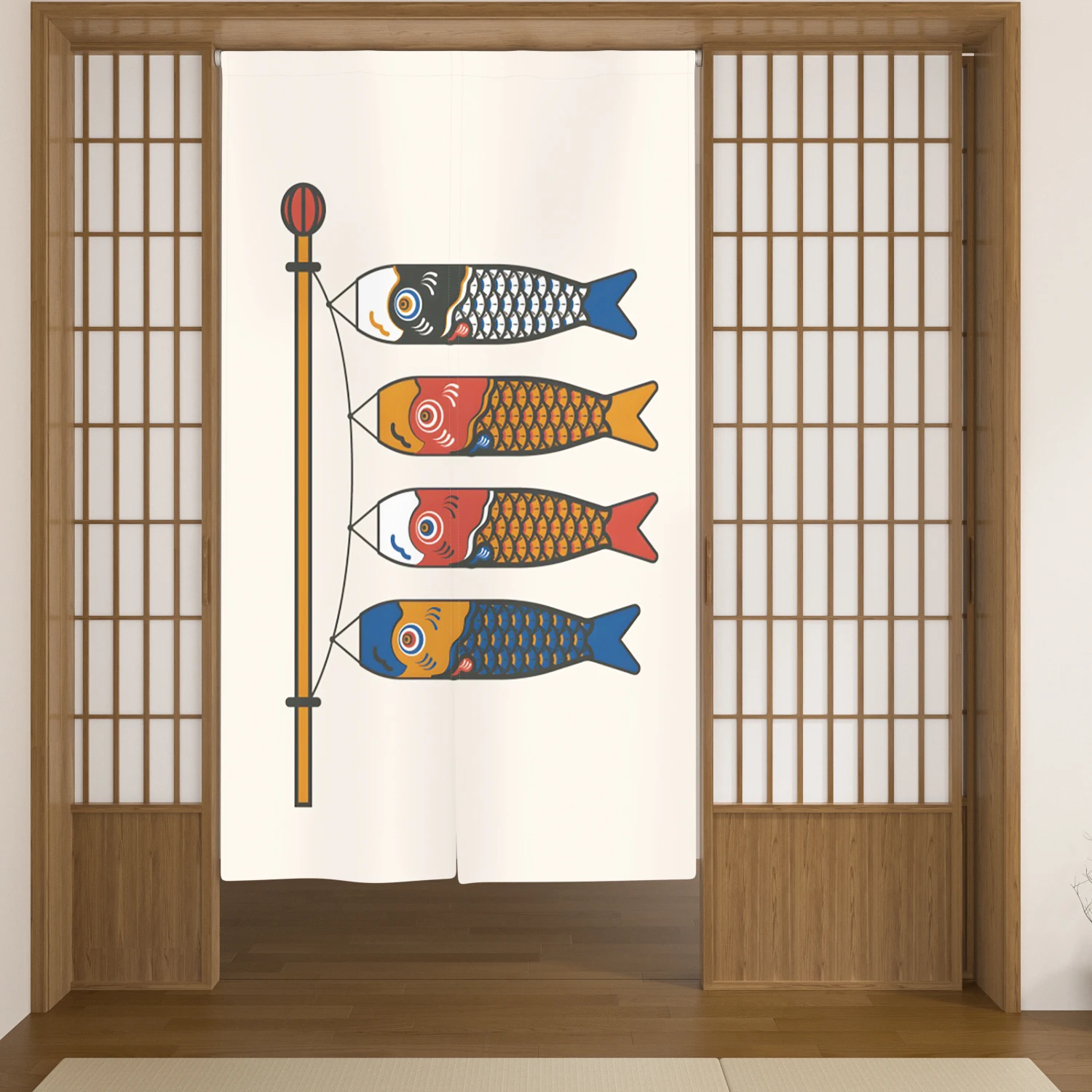 Fish Noren Japanese Style Doorway Curtain Sushi Restaurant Eel Rice Eateries Entrance Staircase Decor Half-split Door Curtain
Fish Noren Japanese Style Doorway Curtain Sushi Restaurant Eel Rice Eateries Entrance Staircase Decor Half-split Door Curtain