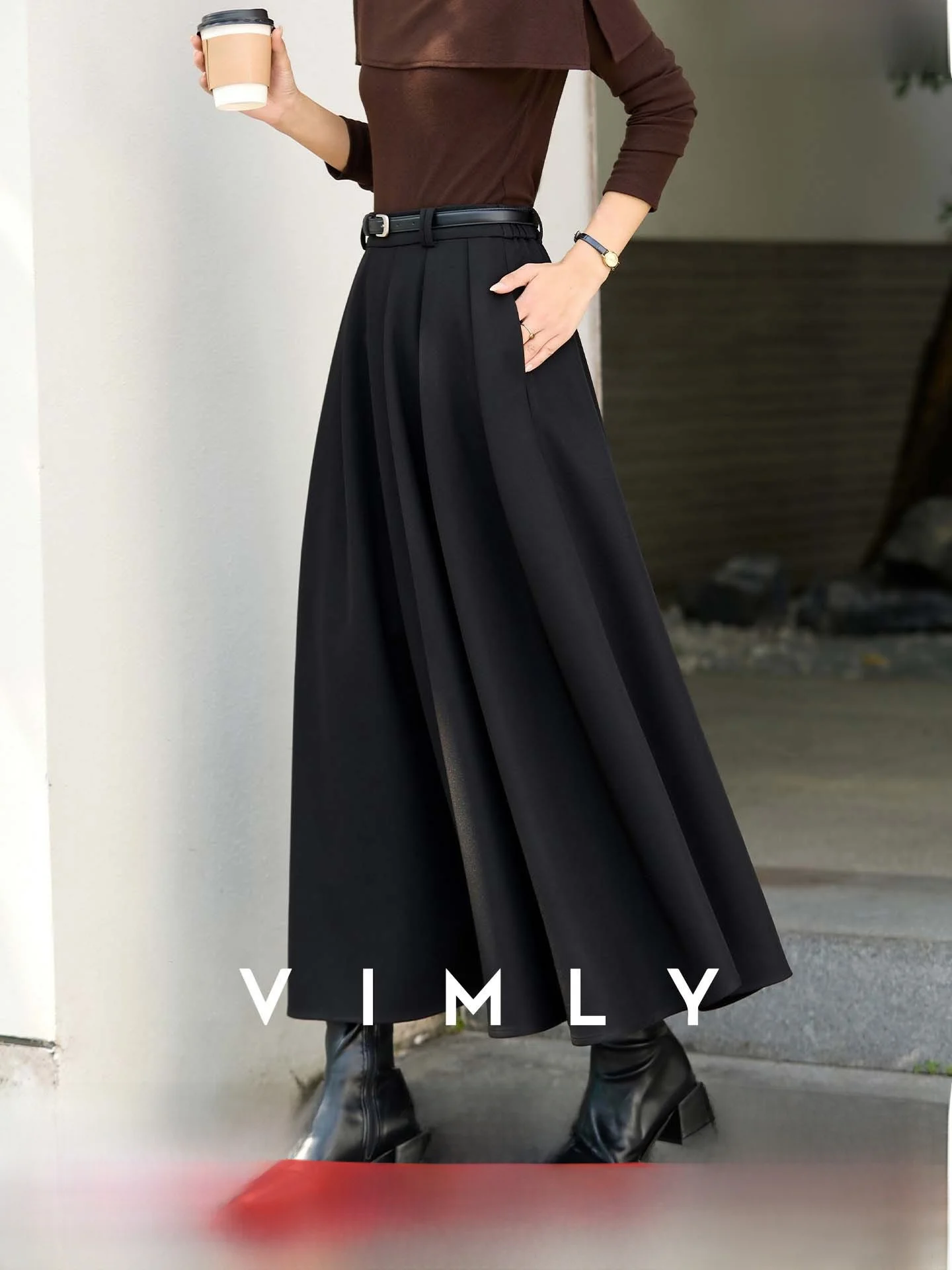 Black Suit A-Line Midi Skirt Women's Fashion Casual mid Waist Design Polyester Fiber Long Skirt with Inner Commute Sui...
Black Suit A-Line Midi Skirt Women's Fashion Casual mid Waist Design Polyester Fiber Long Skirt with Inner Commute Sui...