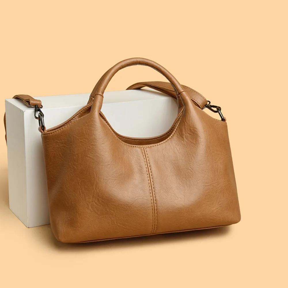 Fashion Large Capacity Shoulder Bag Solid Color Soft Leather Tote Bag Crossbody Bag
Fashion Large Capacity Shoulder Bag Solid Color Soft Leather Tote Bag Crossbody Bag