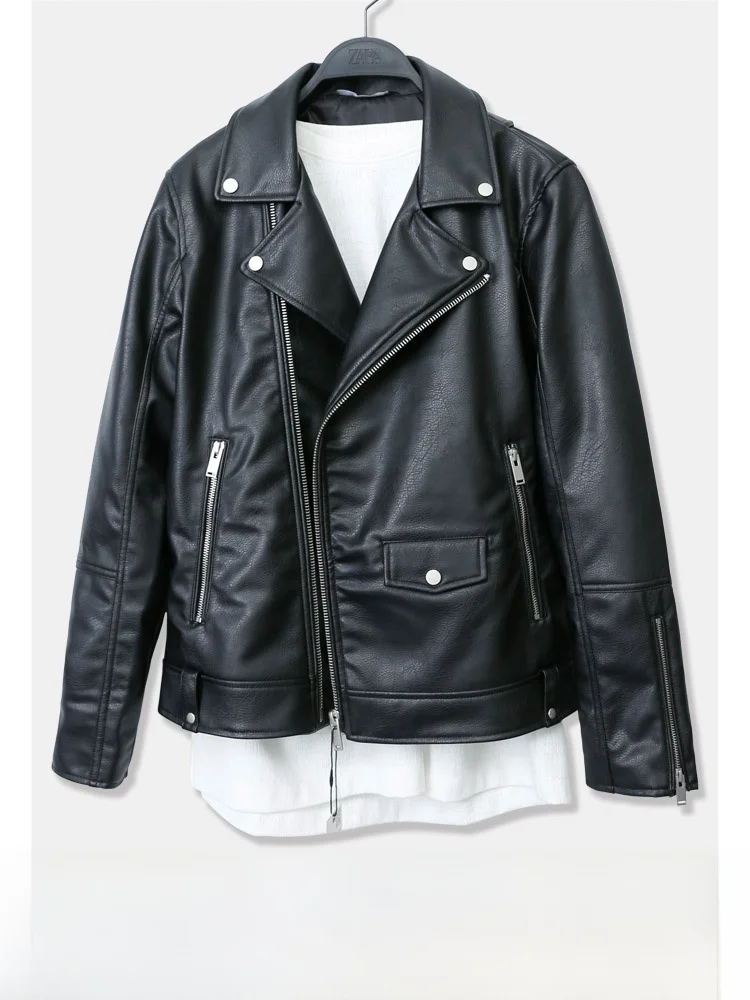 Мужская мотоциклетная куртка-жакет из искусственной кожи на молнии, осенне-зимняя, приталенная, повседневная, молодежная, однотонная
Мужская мотоциклетная куртка-жакет из искусственной кожи на молнии, осенне-зимняя, приталенная, повседневная, молодежная, однотонная