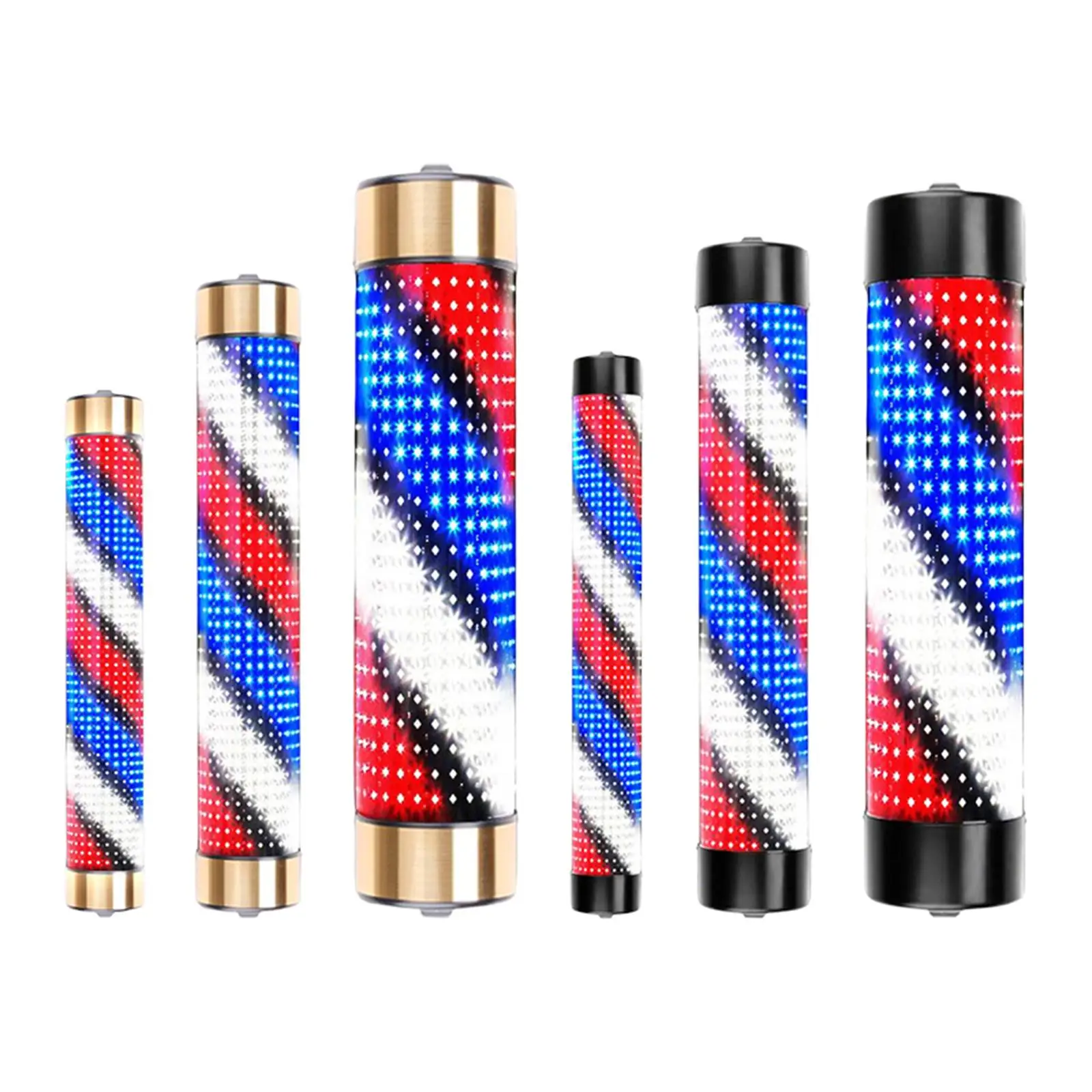 Waterproof Barber Shop Pole Red Blue White Rotating Light Stripes Lights
Waterproof Barber Shop Pole Red Blue White Rotating Light Stripes Lights