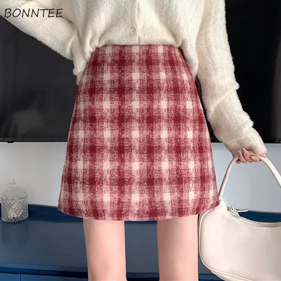 Skirts Women Plaid Autumn Winter Skinny High Waist Mini Harajuku Fashion Simple Aesthetic Jupe Femme Hipster Streetwear Basic
Skirts Women Plaid Autumn Winter Skinny High Waist Mini Harajuku Fashion Simple Aesthetic Jupe Femme Hipster Streetwear Basic